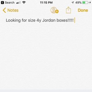 4y Empty Jordan boxes